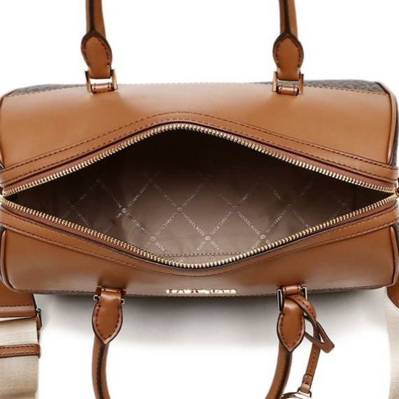 Michael Kors Medium Duffel Travel Satchel - Leather/Coated - Picture 3 of 13